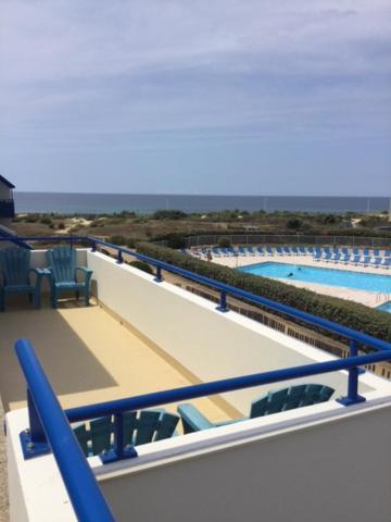 Bleu Marine Vue Ocean, 2 Chambres, Terrasse 30M2, Parking Privatif Et Piscine En Ete 라카노오세앙 외부 사진